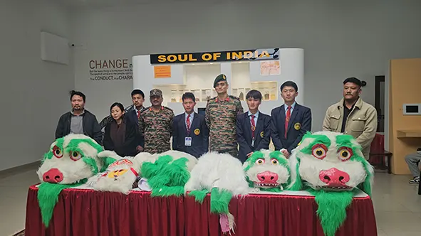 Army hands over computer sets, dance costumes