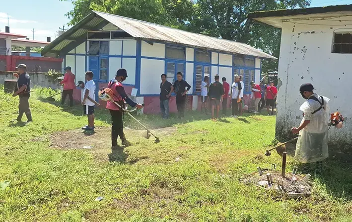 Youths conduct cleaning drive in Ruksin