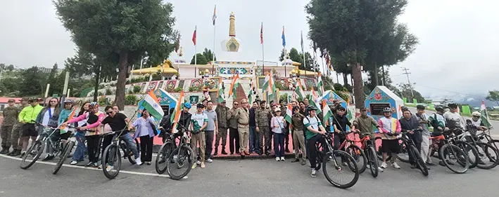 Tiranga bike and cycle yatra held