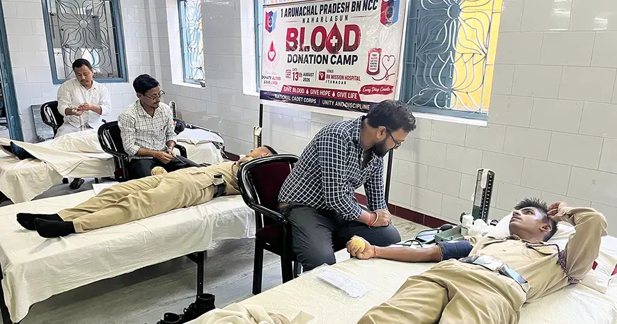 Blood donation camp, awareness marches held