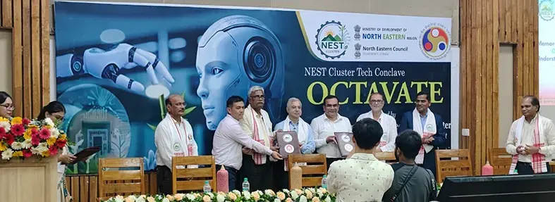 NERIST, NEST Cluster IIT Guwahati sign MoU at conclave; NERIST bags best expo stall award