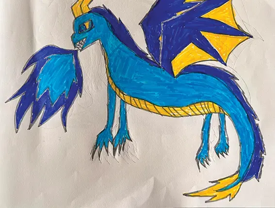 Drawing - Dragon