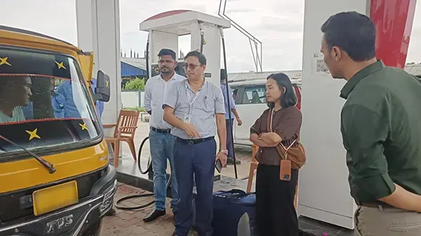 Surprise inspection conducted at Doimukh market, petrol pump