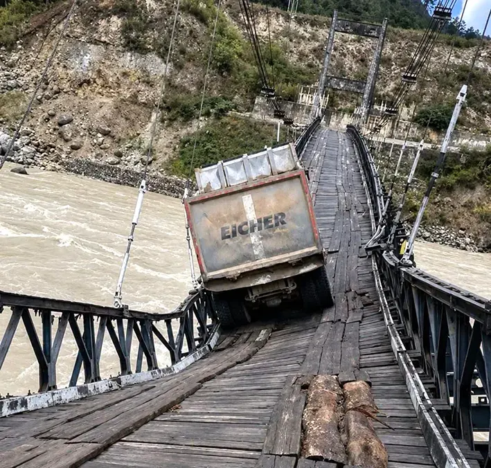 Bridge over Lohit river collapses, many border villages in Anjaw cut off