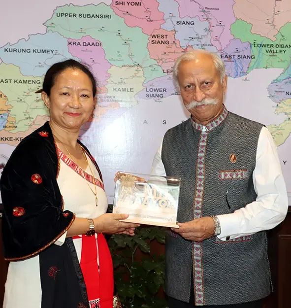 Guv, NITI Aayog member discuss Arunachal's growth roadmap