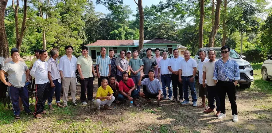 NPP team conducts ground verification of interstate boundary at Taraso, demands time-bound sitting of HPC on border issue