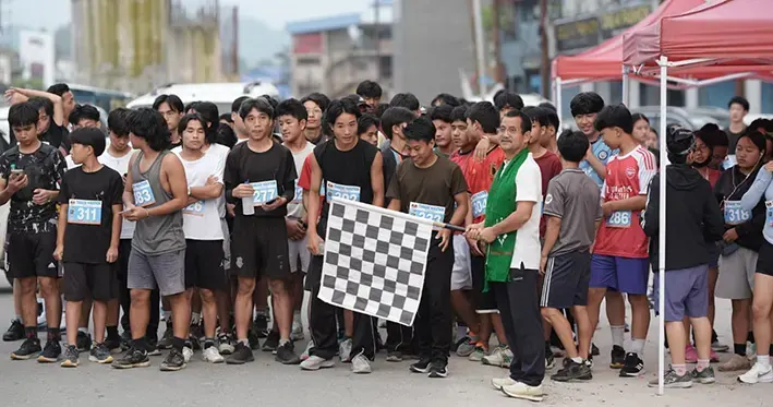 Itanagar marathon promo run: Naharlagun edition draws around 300 participants