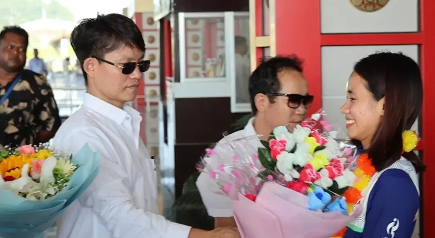 AAPWA accords warm reception to Wangsu on her return from Asian Games