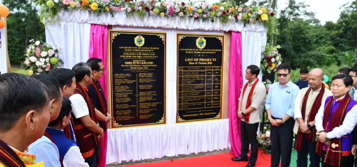 Khandu dedicates projects, urges citizens to take ownership of public infra