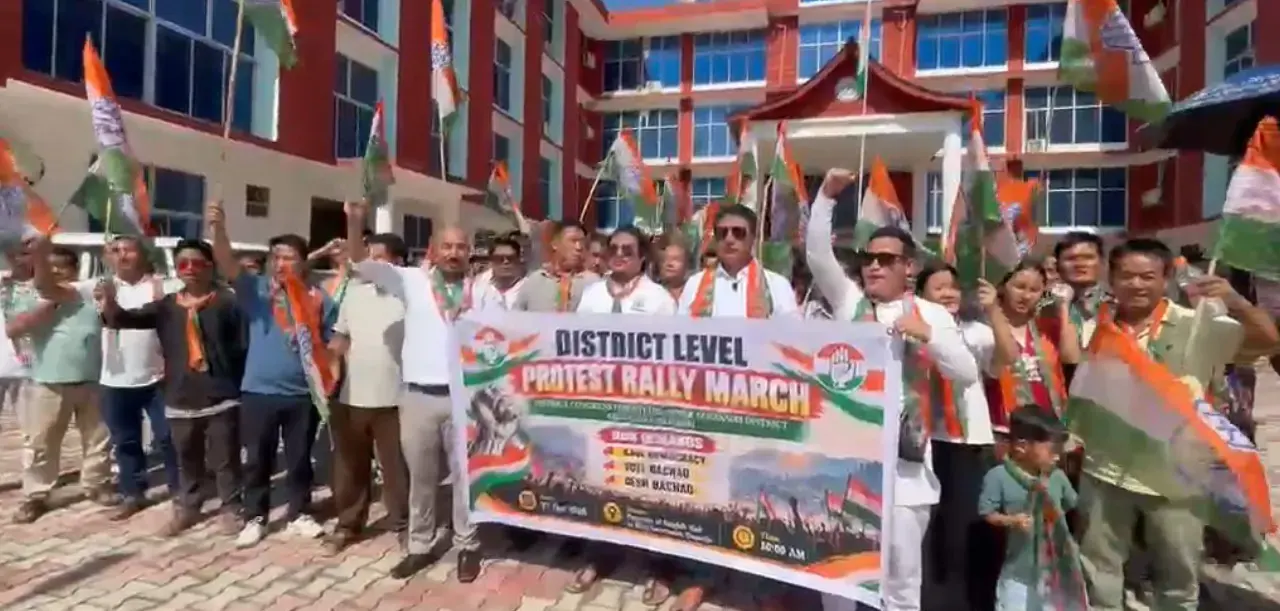 DCC stages protest against CEC, seeks his resignation