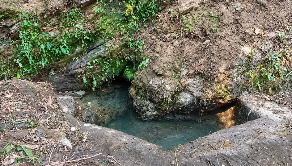 Sakrin natives preserve holy water source
