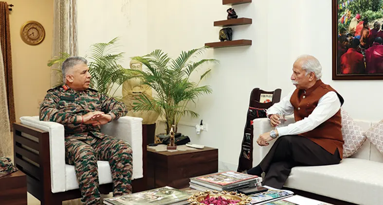56 Infantry Div GOC, guv discuss welfare initiatives for ex-servicemen, veer naris