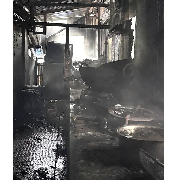 Fire breaks out in Heema Hospital canteen , brought under control