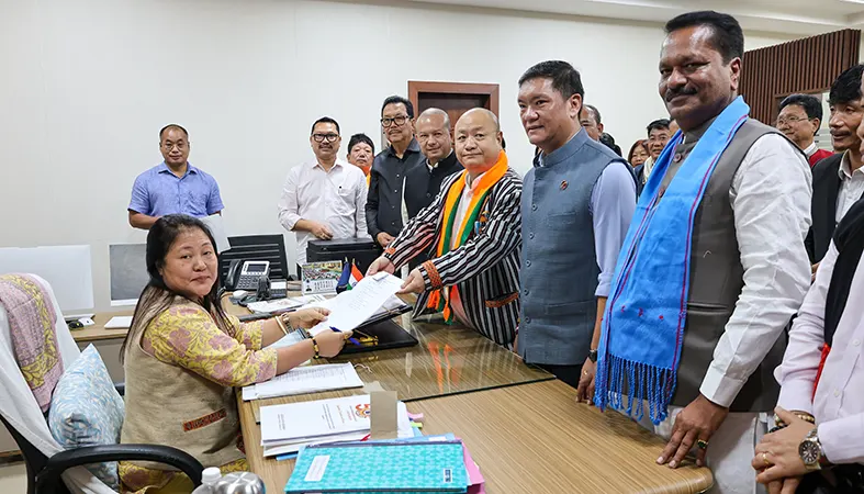 BJP’s Tai Tagak files nomination for RS polls