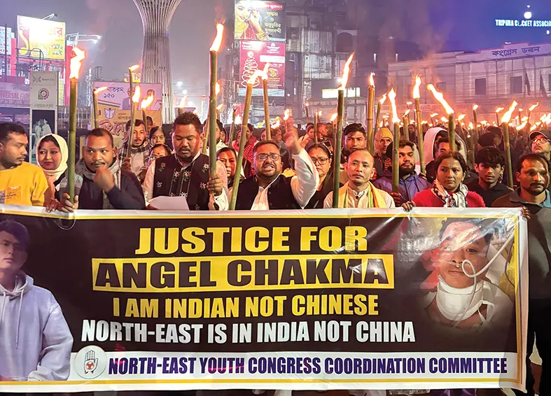 NEYCCC protests Anjel Chakma’s death