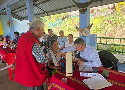 Free health camp at Ledum village