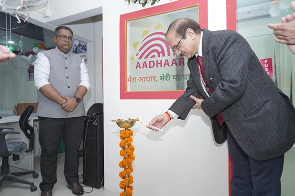 UIDAI CEO inaugurates Aadhaar Seva Kendra