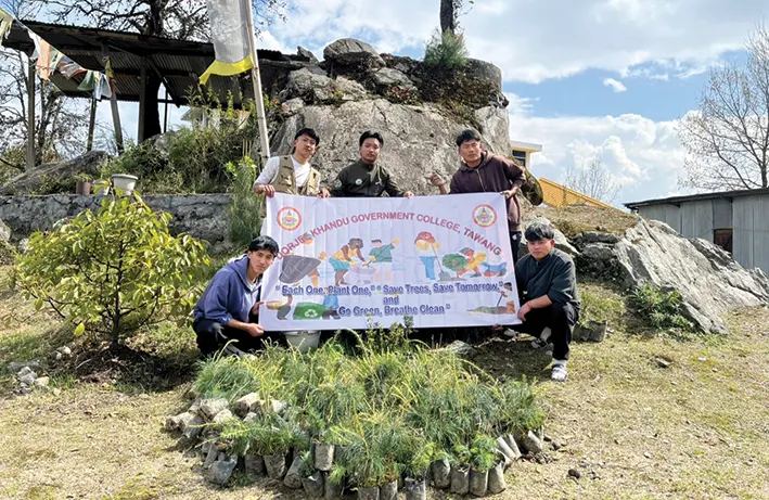 Students carry out plantation drive