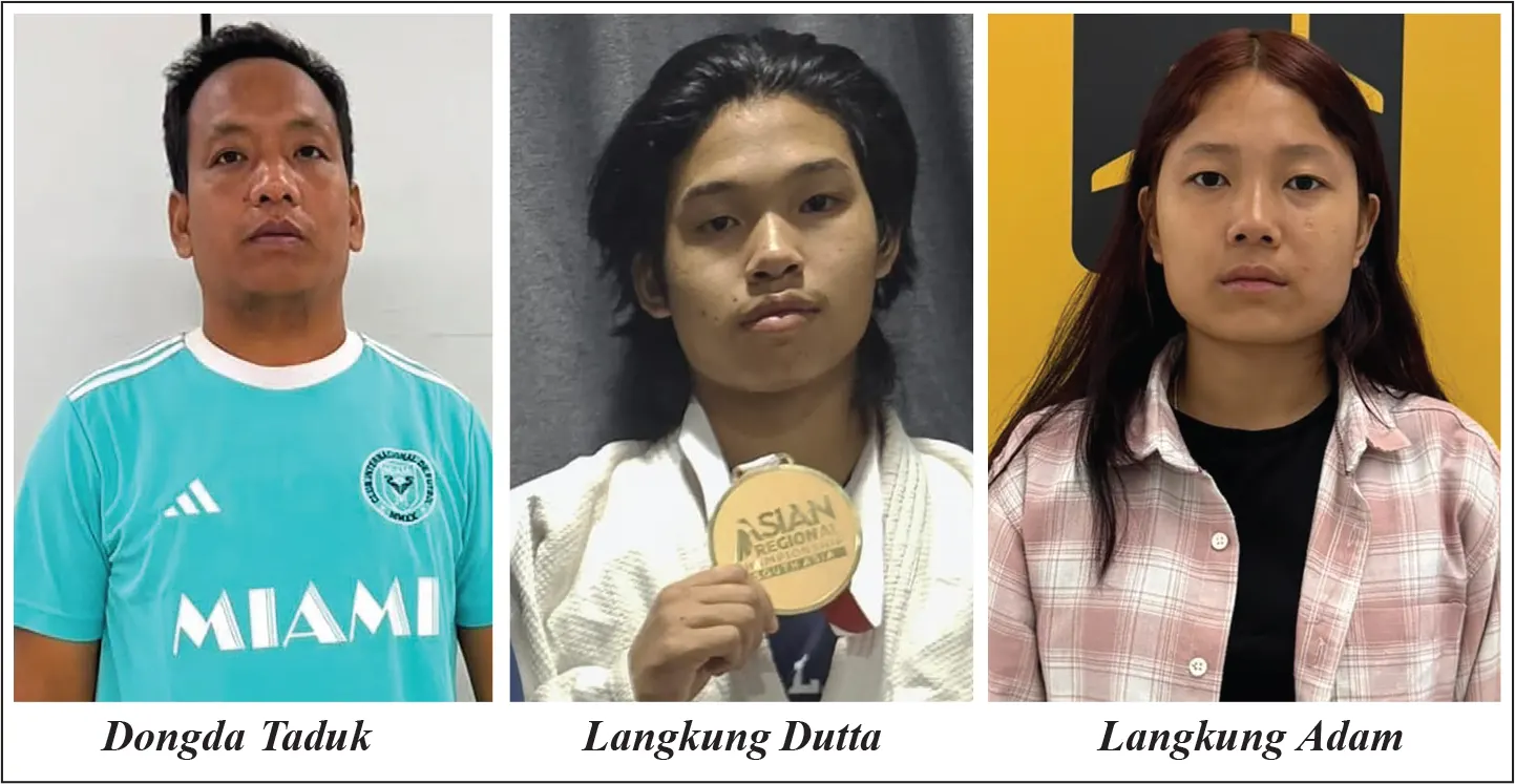 3 athletes from Arunachal at Asian Ju-Jitsu C’ship