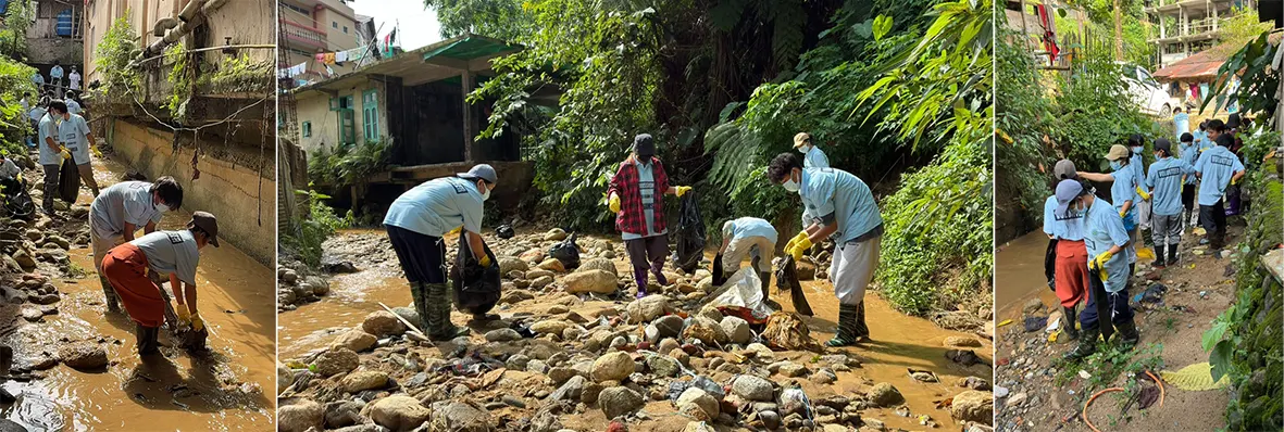 YMCR organises Yamaso river clean-up; 3,000 kg waste removed
