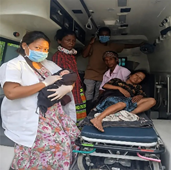 Baby boy delivered inside 108 ambulance