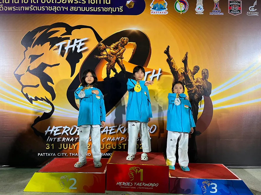 Taying Zirnya Tarh, Techi Shechum, and Techi Rujum won gold, silver, and bronze medals, respectively, at the Heroes Inte
