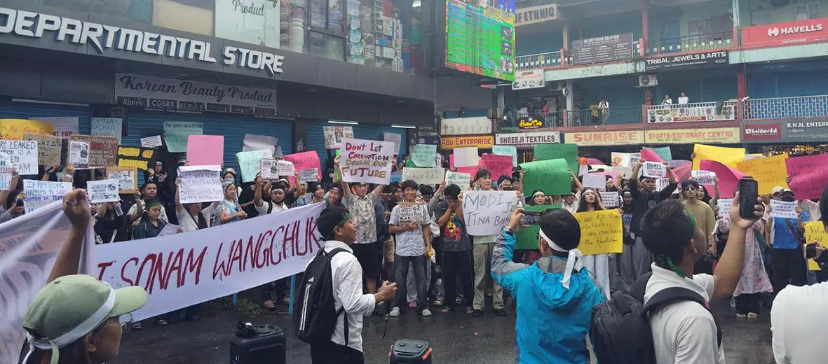 Thousands march in Arunachal supporting Sonam Wangchuk