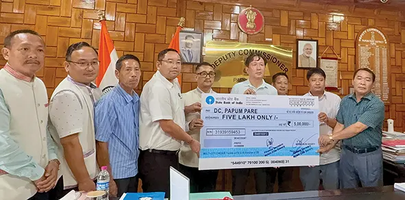 NES donates Rs 5 lakh as flood relief in P/Pare