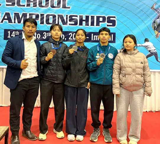 Arunachal bag 3 medals at School Games Wushu
