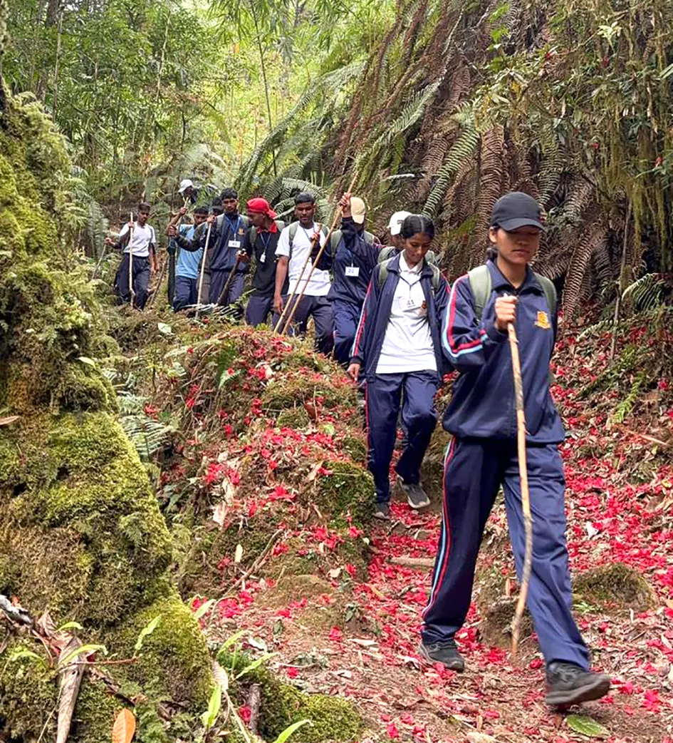 NCC cadets participate in Thembang Baileys Trek