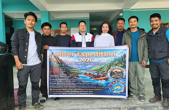 Kayaking, rafting expedition flagged off