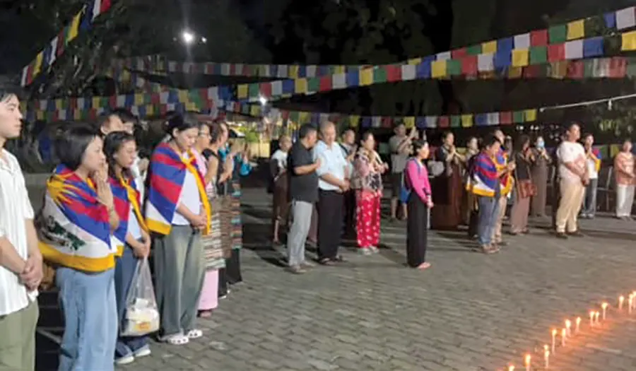 Tibetan activist remembered with candlelight vigil in Itanagar