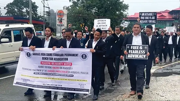 Lawyers stage protest over attack on colleague