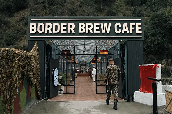 Army builds unique café on decommissioned bridge