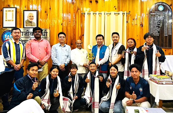 Ju-jitsu tournament: RGU felicitates medal-winning students
