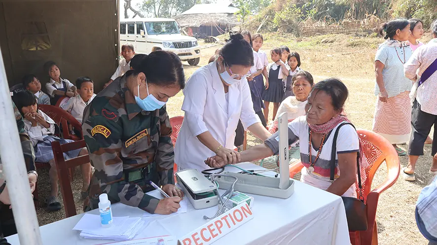 AR Khonsa Bn conducts health camp for villagers