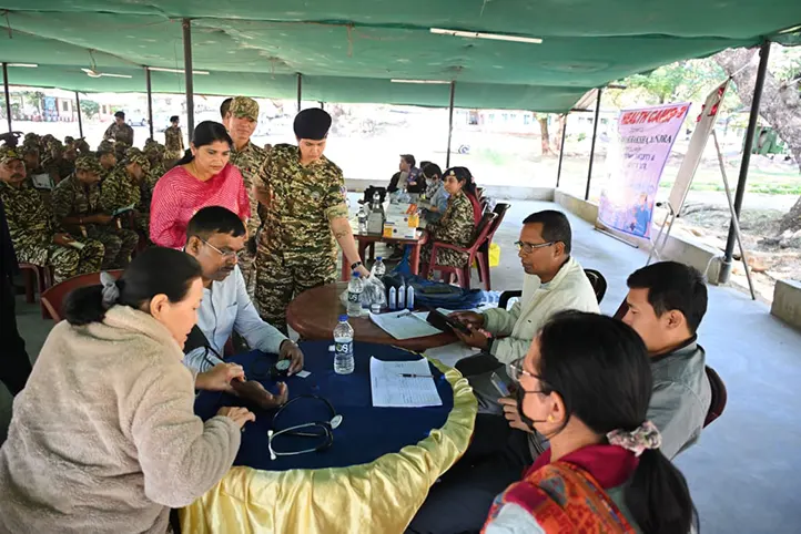 Health camp for CRPF personnel organised