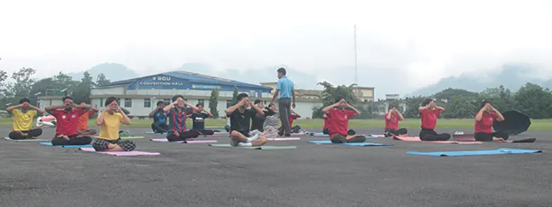 RGU organises yoga session