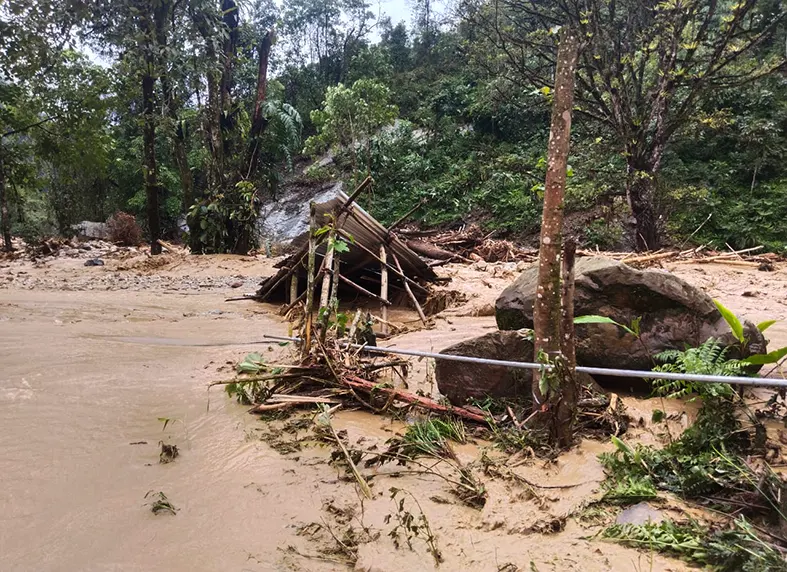 Flash floods triggered by downpour wreak havoc in U/Subansiri