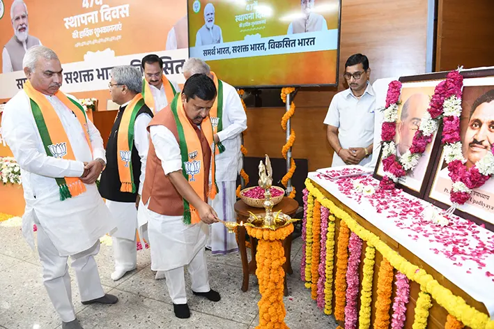 BJP celebrates 47th foundation day