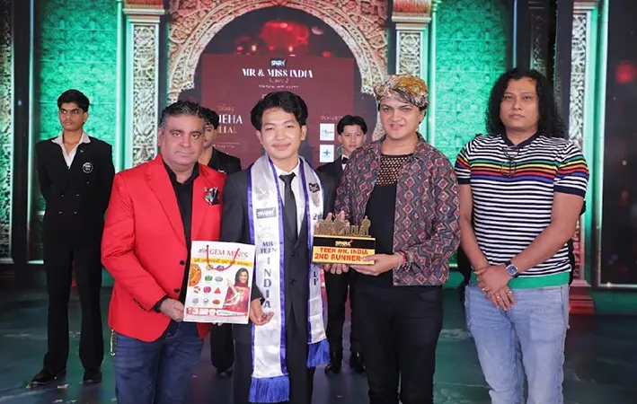 Nabam Tukung secures 2nd runner-up title at Mr Teen India