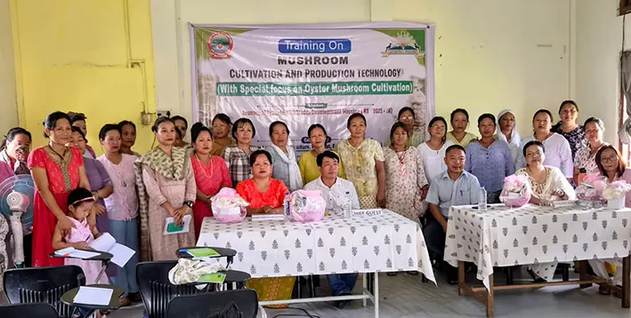 Mushroom cultivation training progs conclude