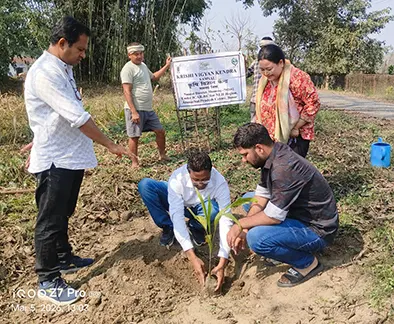 The Namsai Krishi Vigyan Kendra organised a plantation drive on its premises on Thursday with the objective of promoting