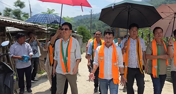 BJP team inspects development projects in Daporijo