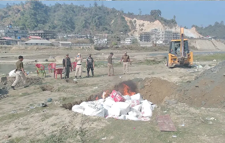 Over 700 kgs of seized narcotics disposed of